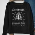 Booktrovert Definition Book Introvert Bookworm Librarian Definition Funny Gifts Sweatshirt Gifts for Old Women