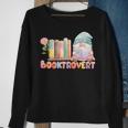 Booktrovert Gnome Book Lovers Gnome Reading A Book Cute Reading Funny Designs Funny Gifts Sweatshirt Gifts for Old Women
