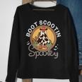Boot Scootin Spooky Western Halloween Ghost Spooky Season Sweatshirt Gifts for Old Women