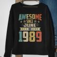 Born In June 1989 Birthday Awesome Since June 1989 Sweatshirt Gifts for Old Women