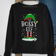 The Bossy Elf Christmas Family Matching Xmas Group Sweatshirt Gifts for Old Women