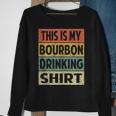 Bourbon Funny Alcohol Drinking Retro Bourbon Sweatshirt Gifts for Old Women