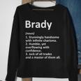 Brady Definition Personalized Name Funny Birthday Gift Idea Definition Funny Gifts Sweatshirt Gifts for Old Women