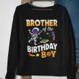 Brother Of The Birthday Boy Space Astronaut Birthday Family Sweatshirt Gifts for Old Women