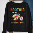 Brother Of The Uno Birthday Boy Uno Birthday Boy Sweatshirt Gifts for Old Women