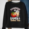 Bubble Powered By Ramen & Boba Tea Noodle Sweatshirt Gifts for Old Women