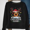 Cafeteria Squad Reindeer Santa Hat Christmas Family Sweatshirt Gifts for Old Women