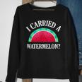 I Carried A Watermelon Dancing Sweatshirt Gifts for Old Women