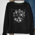 Cat Skull - Halloween Costume Skull Cat Sweatshirt Gifts for Old Women