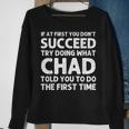 Chad Name Personalized Birthday Christmas Joke Sweatshirt Gifts for Old Women