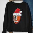 Christmas Football Ball Santa Hat Xmas Boys Team Sport Sweatshirt Gifts for Old Women