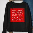 Classic Video Game Cheat Code Contra Sweatshirt Gifts for Old Women