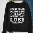 Coast Guard Making Sure Navy Doesnt Get Lost Funny Gift Sweatshirt Gifts for Old Women