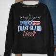 Coast Guard Uncle Usa Flag Military Men Funny Military Gifts Sweatshirt Gifts for Old Women