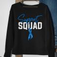 Colon Cancer Awareness Support Squad Blue Ribbon Sweatshirt Gifts for Old Women