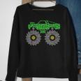 Colorful Polka Dot Monster Truck International Dot Day Sweatshirt Gifts for Old Women