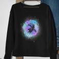 Colorful Space Astronaut Nebula Cloud Galaxy Space Funny Gifts Sweatshirt Gifts for Old Women