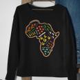 Continent Of Africa Colorful Doodle Design Sweatshirt Gifts for Old Women