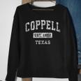 Coppell Texas Tx Vintage Established Sports Sweatshirt Gifts for Old Women