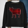 Cow Buffalo Plaid Costume Cow Lover Gift Xmas Sweatshirt Gifts for Old Women