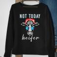 Cow Not Today Heifer Cow Bandana Sweatshirt Gifts for Old Women