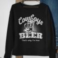 Cowboys & Beer Thats Why Im Here Funny CowgirlSweatshirt Gifts for Old Women