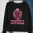 Cowgirls Pink Cowboy Hat Boots Western Cowgirls Rodeo Rodeo Funny Gifts Sweatshirt Gifts for Old Women