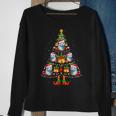 Crabeater Seal Santa Hat Christmas Tree Light Xmas Pajama Sweatshirt Gifts for Old Women