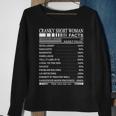 Cranky Short Woman Facts Servings Per Container Sweatshirt Gifts for Old Women