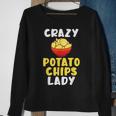 Crazy Potato Chips Lady Sweatshirt Gifts for Old Women