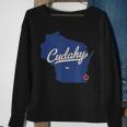 Cudahy Wisconsin Wi Map Sweatshirt Gifts for Old Women