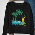 Curacao Palms Cocktail Caribbean Beach Island Souvenir Gift Curacao Funny Gifts Sweatshirt Gifts for Old Women