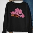 Cute Bridesmaid Bachelorette Party Bride Pink Cowgirl Hat Sweatshirt Gifts for Old Women