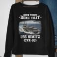 Cvn68 Uss Nimitz Navy Ships Sweatshirt Gifts for Old Women