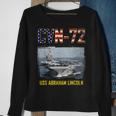Cvn72 Uss Abraham Lincoln Aircraft Carrier Veteran Sweatshirt Gifts for Old Women