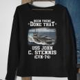 Cvn74 Uss John C Stennis Navy Ships Sweatshirt Gifts for Old Women
