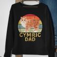 Cymric Cat Dad Retro Vintage Cats Lovers & Owners Sweatshirt Gifts for Old Women