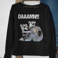 Daaamn Fucking Hilarious Cute Lemur Monkey Sweatshirt Gifts for Old Women