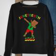 Dabbing Black King Junenth Melanin Brown Skin Boys Dab Brown Funny Gifts Sweatshirt Gifts for Old Women