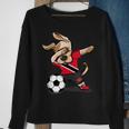 Dabbing Dog Trinidad And Tobago Soccer Jersey Football Lover Sweatshirt Gifts for Old Women