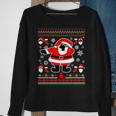 Dabbing Through The Snow Santa Ugly Christmas Sweater Sweatshirt Gifts for Old Women