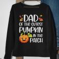 Dad Of Cutest Pumpkin In The Patch Halloween Thanksgiving Sweatshirt Gifts for Old Women