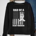 Dad Of A Heart Warrior Heart Disease Awareness Sweatshirt Gifts for Old Women
