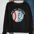 Dad Of Ballers Funny Baseball Volleyball Dad Daddy Papa Sweatshirt Gifts for Old Women