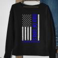 Dad Of Girls Outnumbered Vintage American Flag Fathers Day Sweatshirt Gifts for Old Women