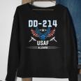 Dd-214 Us Air Force Alumni Us Flag Usaf Proud Air Force Sweatshirt Gifts for Old Women