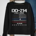 Dd214 Us Coast Guard Alumni American Flag Vintage Sweatshirt Gifts for Old Women