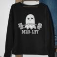 Dead Lift Ghost Halloween Ghost Gym Weightlifting Fitness Sweatshirt Gifts for Old Women