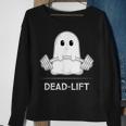 Deadlift Halloween Ghost Weight Lifting Workout Sweatshirt Gifts for Old Women