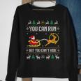 Deer Hunting Santa Hunter Ugly Christmas Sweater Sweatshirt Gifts for Old Women